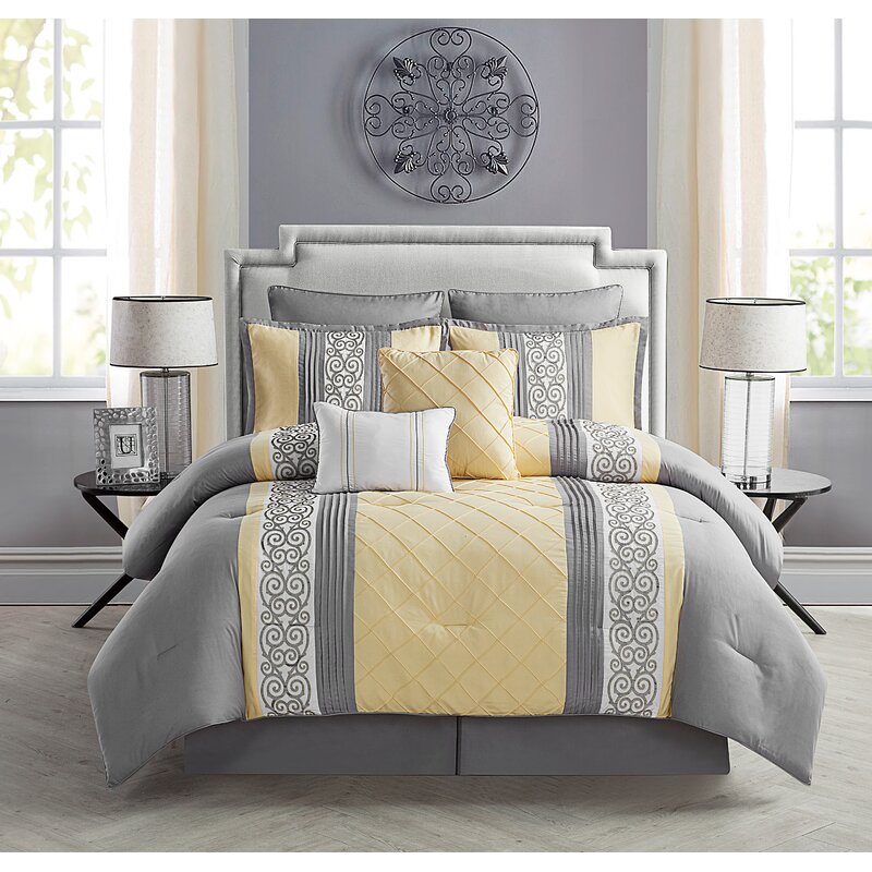 Willa Arlo Interiors Laney 8 Piece Comforter Set & Reviews | Wayfair.ca